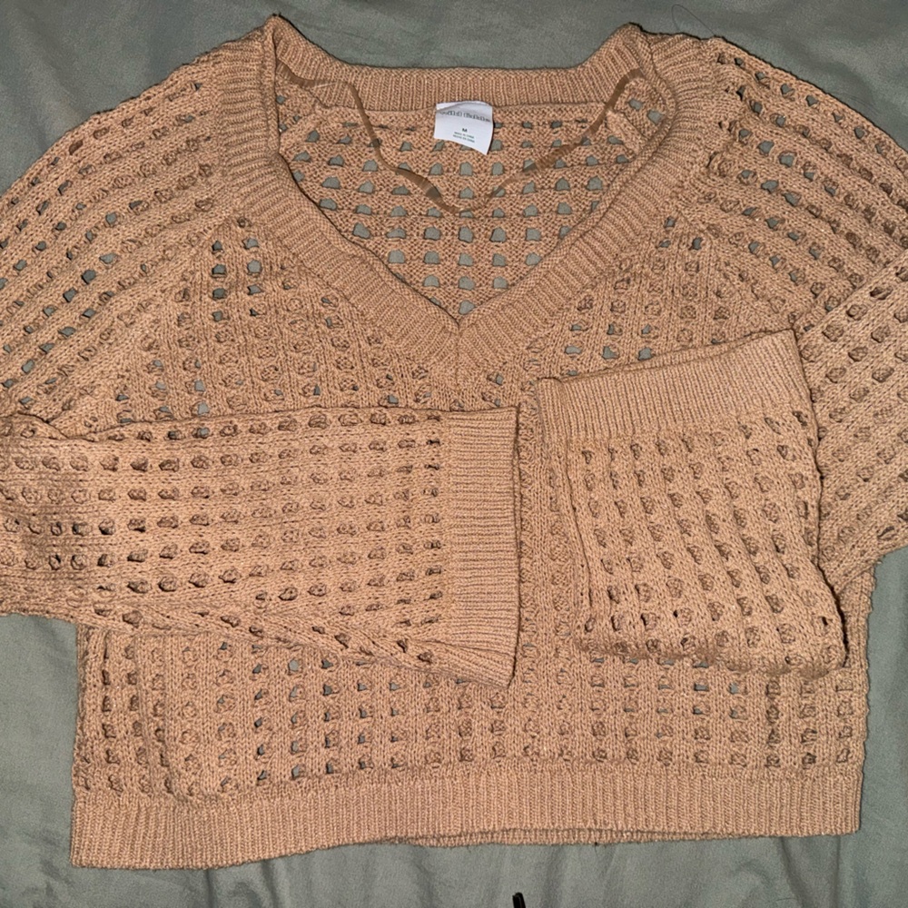 Wild Fable Tan V-Neck Sweater